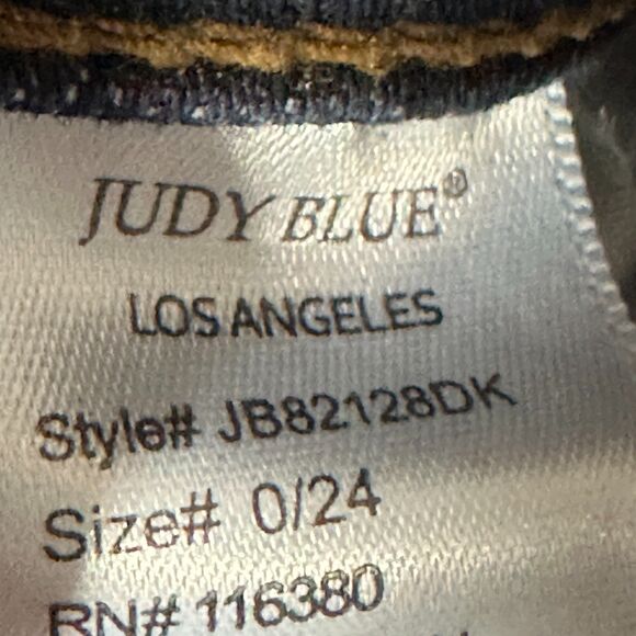 Judy Blue Los Angeles Blue Jean Style JB82128DK Distressed Skinny - Picture 4 of 13